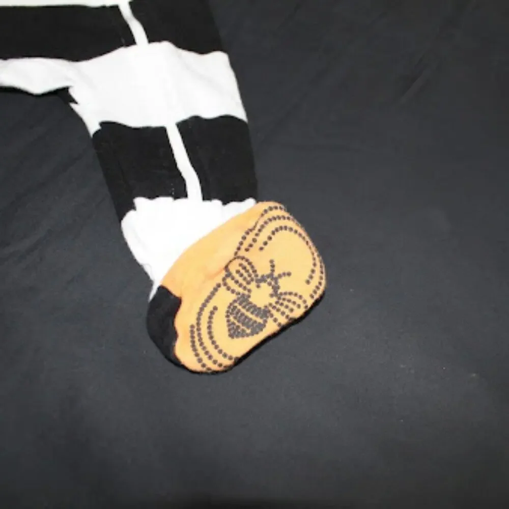 BURTS BEES BABY | One-Piece Zip Up Footie Pajama Sleeper Fold-Over Cuffs 0-3M